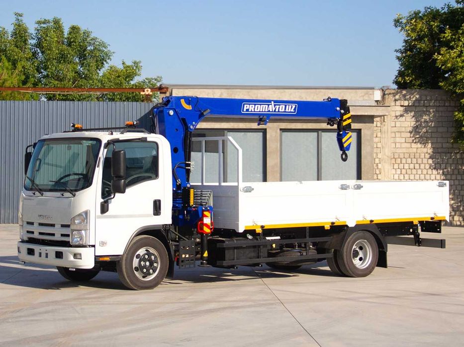 Кран - манипулятор / манипулятор 3.0 т. с бортом на базе ISUZU NQR90L