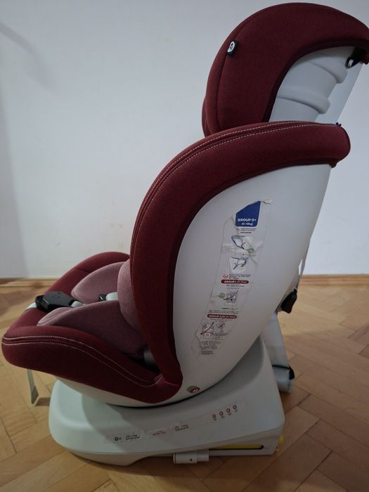 Scaun auto Tweety Plus Deluxe Buf Boof Red cu isofix rotativ 360 grade 0-36 kg
