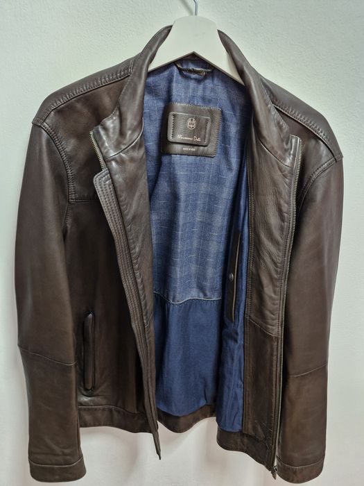 Geaca piele naturala ,Massimo Dutti , Talia L