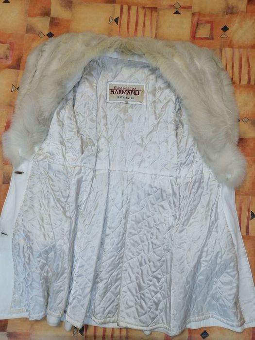 Кожено палто с пух от ЕСТЕСТВЕНА кожа