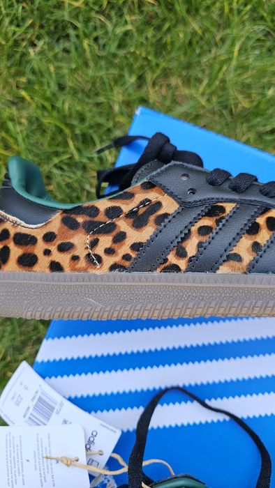 Adidas samba green leopard size 38