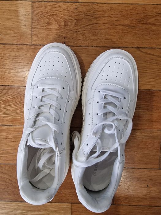 Бели сникъри, 39 - 40 номер, естествена кожа
