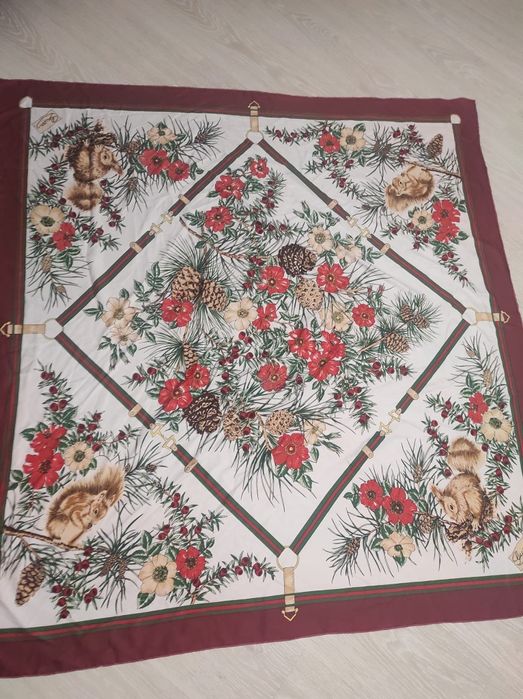 Eșarfă dama mătase Gucci Vintage