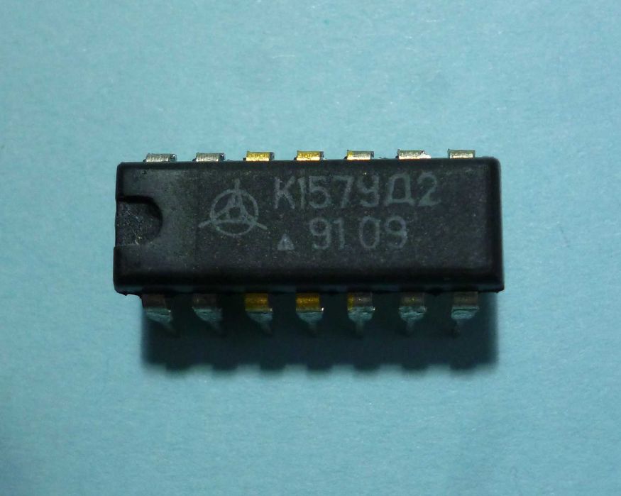 Circuit integrat K157UD2 pentru magnetofoane, la vu-metru Kashtan-1 si alte aparate audio