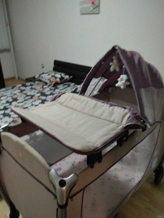 Детска кошара Cangaroo Relax с матрак Pierre Cardin