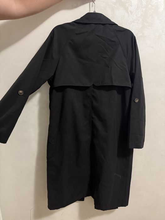 Trench negru Stradivarius S
