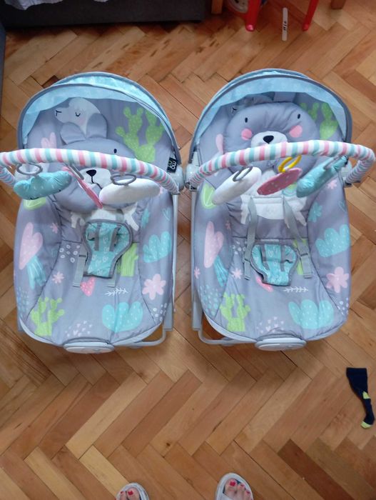 2 бр. Бебешки шезлонг-люлка