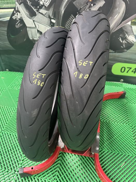 Set anvelope Moto 100 80 17 si 140 70 17 Michelin Pilot Street 2023 Cauciuc Fata spate Set180