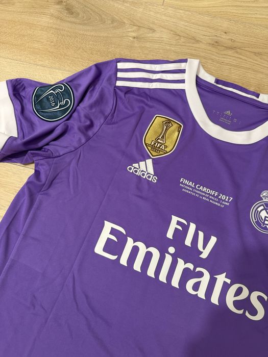Tricou de fotbal Real Madrid Mov Toni Kroos 8 marime L Champions league Final