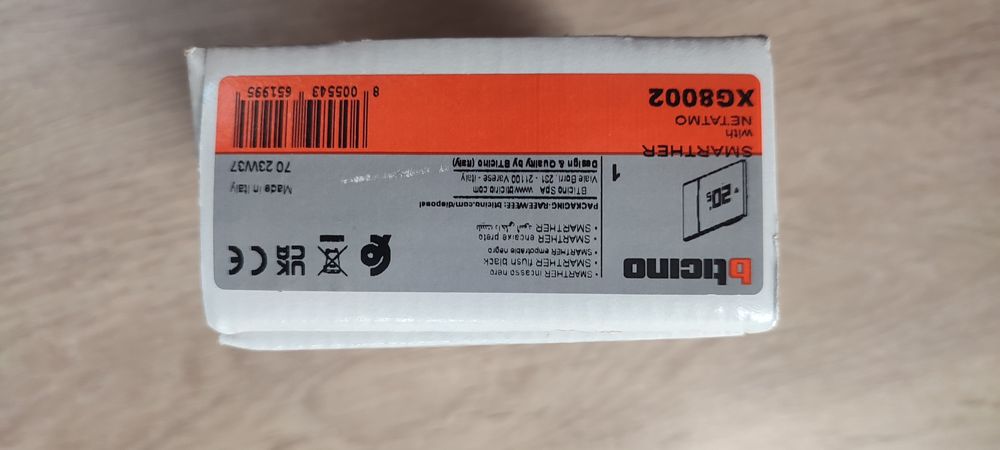 Termostat conectat Smarther with Netatmo Alb