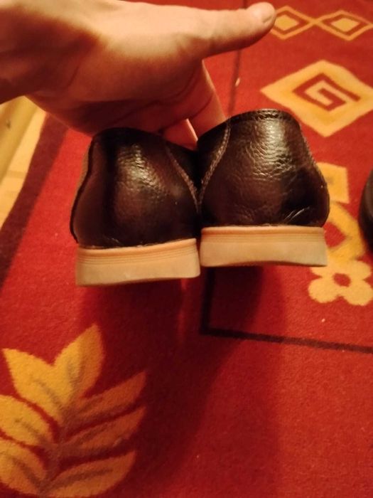 Кожаные мокасины / туфли стиля Clarks / Wallabee
