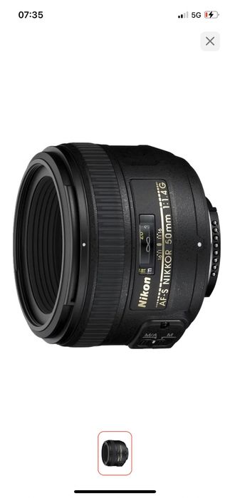 Объектив Nikon 50mm f/1.4G AF-S Nikkor