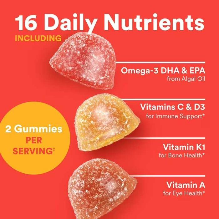 Детские Витамины+ Омега от 4 лет SmartyPants Kids Multi & Omegas США