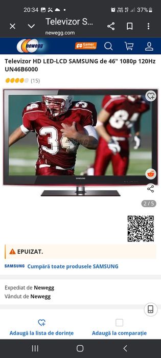 TV led Samsung  46 B 6000 Diagonala 119