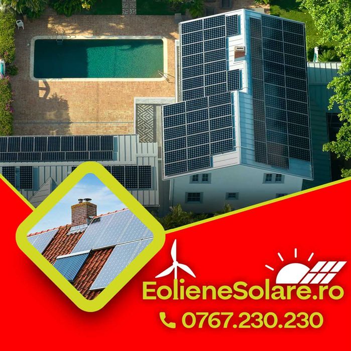 Kit Sistem Fotovoltaic Hibrid 7kw cu Eoliana 2Kw