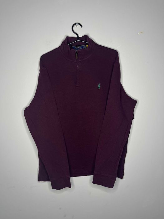 Polo Ralph Lauren Cotton Quarter Zip Estate Rib Sweater Мъжки Пуловер