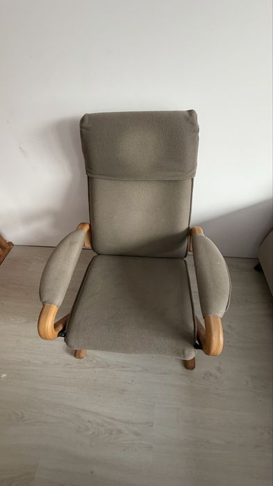 Ретро дизайнерски фотьойл с релакс механизъм