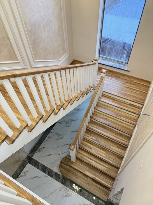 Изготовление лестниц из дерева!