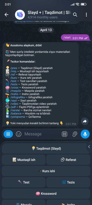 1 KUNDA VEB SAYT va TELEGRAM BOT yasaymiz! | Веб сайт ва Бот ясаймиз!