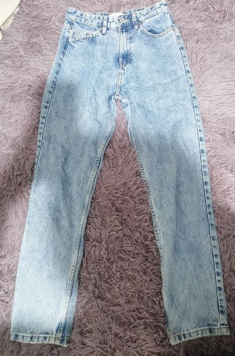 Mom Jeans albaștrii