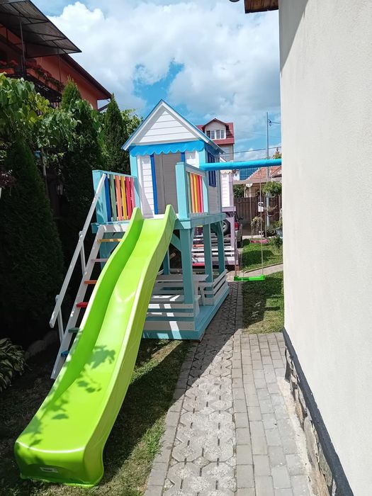 Loc de joaca exterior  pentru copii, 100% manual, calitate superioara!