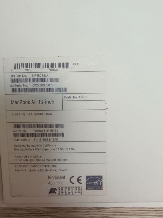 MacBook Air 13 129 GB rose gold