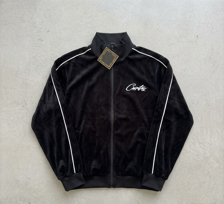 Corteiz яке zip up - черно