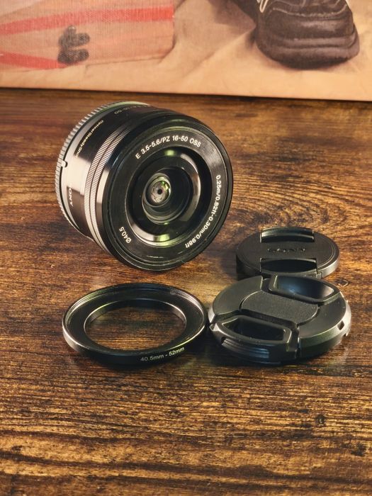 Obiectiv Sony E 16‑50mm OSS + capace + adaptor filtre 52mm
