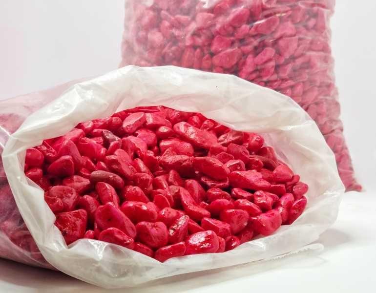 Камень декоративный  светлый 1см-6см 10 кг