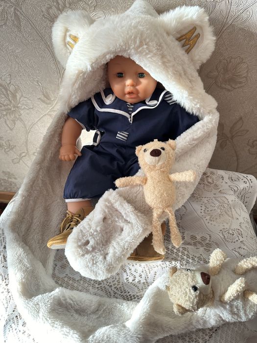 Шапка сапожки кукла