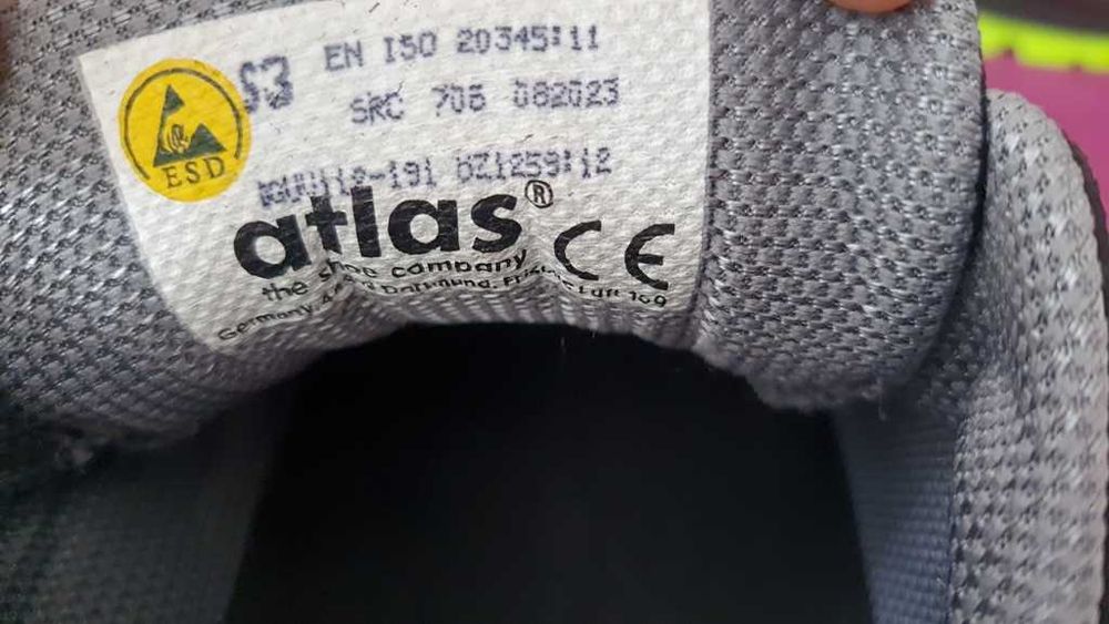 Pantofi ATLAS S3 Flash 5255 XP ESD, BOA system, gen UVEX, marimea 47