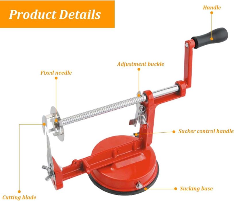 Spiralator Cartofi si Legume Multifunctional pt Cartofi Prăjiti pe Bat