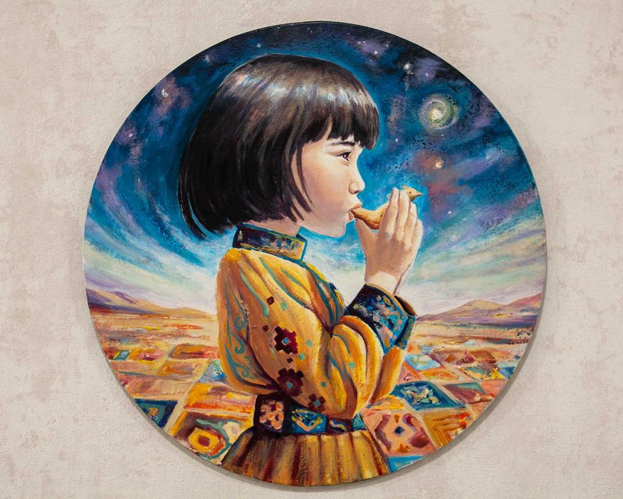 Картина маслом "Песнь степи"