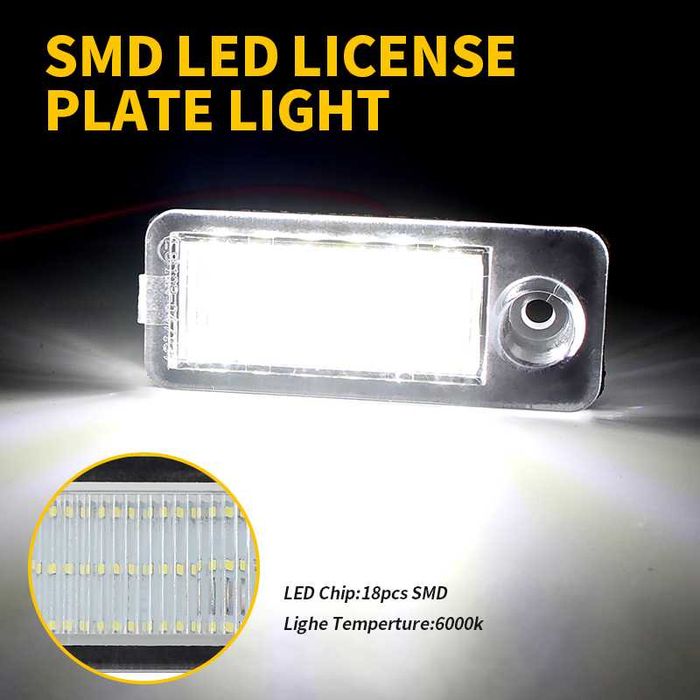 Супер ярки LED плафони за заден регистрационен номер (A6 C5, RS6)