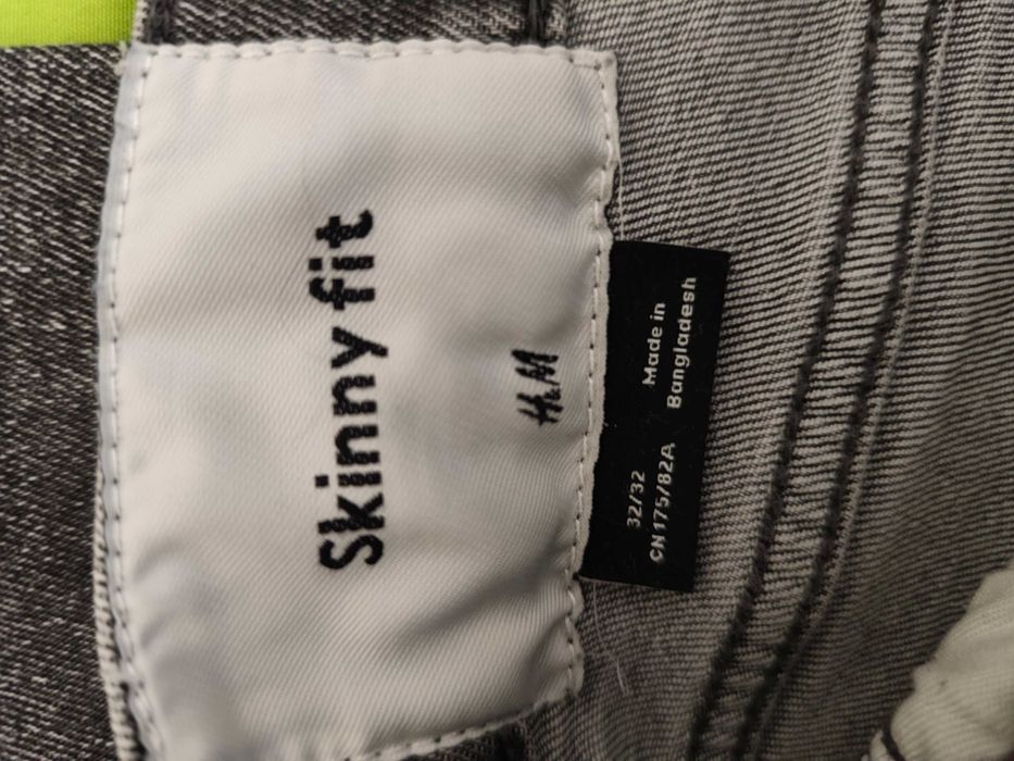 Мъжки дънки - H & M - 32 - Сиви - Skinny