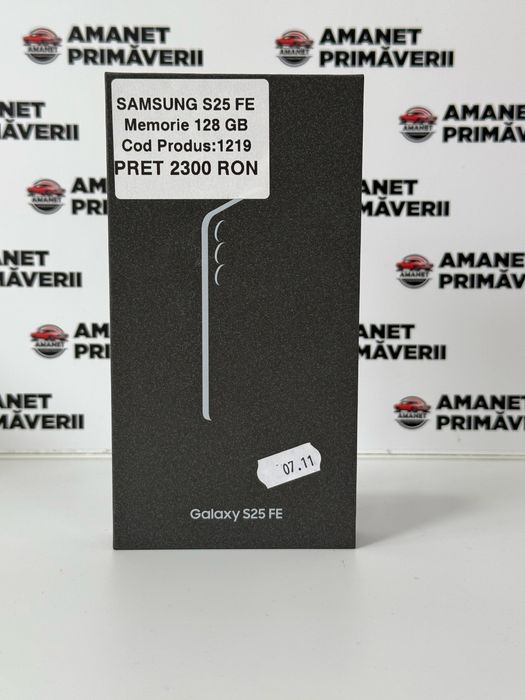 Samsung S25 FE 128 GB NOU Sigilat Jetblack Garantie