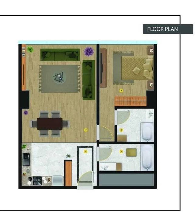 Piramit Tower Продается 2 комнатная квартира коробка Яккасарай