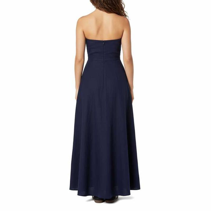 Рокля без презрамки от лен Carlota