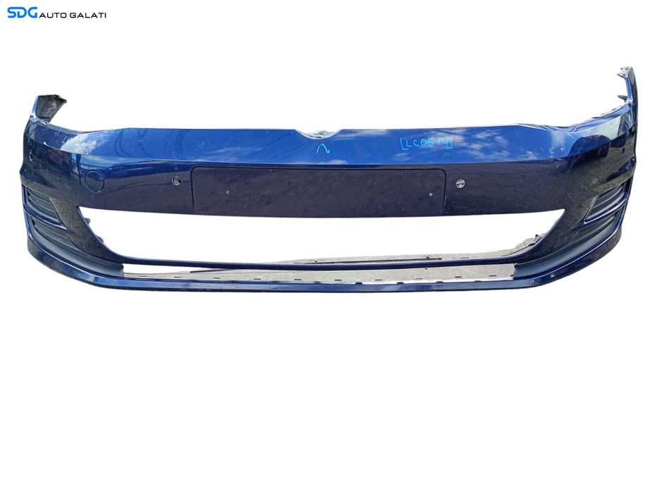 Bara Spoiler Fata cu Locas Senzori Parcare Culoare LH5X Volkswagen Golf 7 Break Combi 2013 - 2017 Cod 5G0807221 [LC0514]
