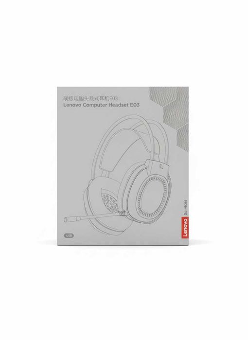 НОВЫЕ! Игровые наушники Lenovo E03 USB с RGB-подсветкой