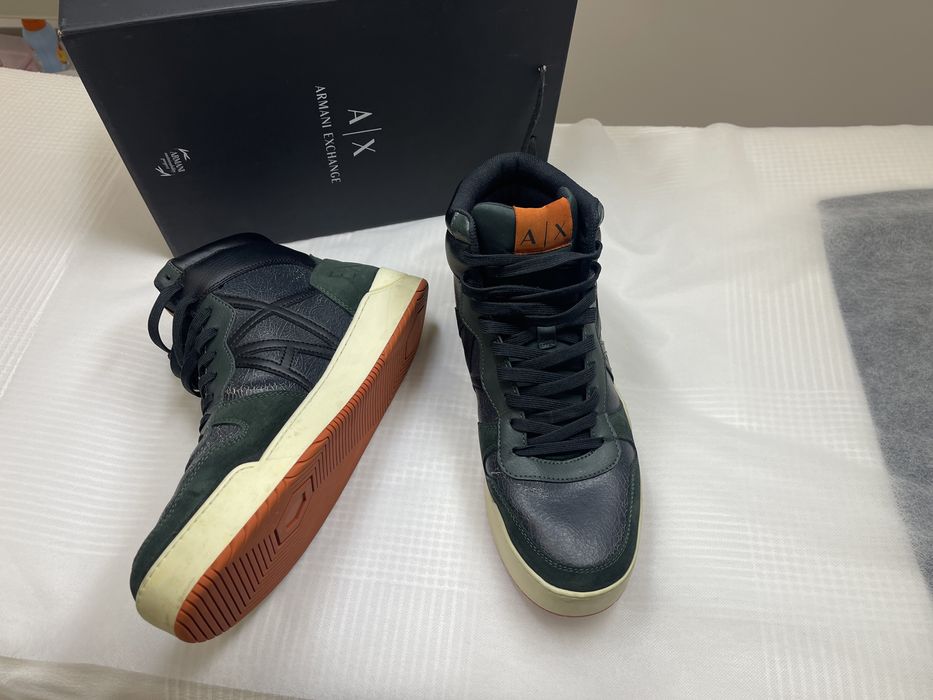 Armani Exchange Високи обувки -кожа