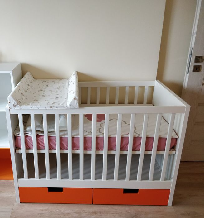 Бебешка кошара / креватче IKEA STUVA 60x120 + матрак + подаръци