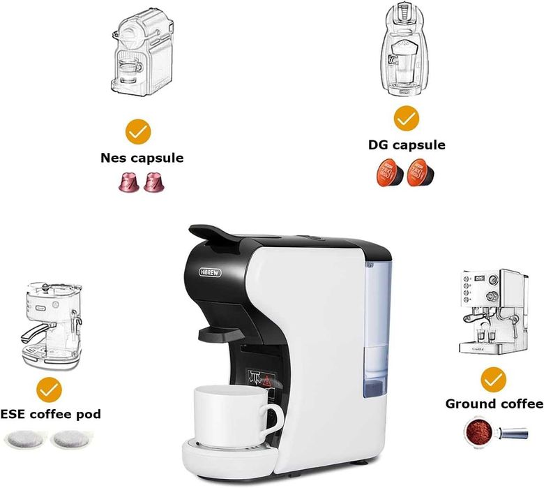 Кафемашина HiBREW H1A,4 в 1,Гаранция