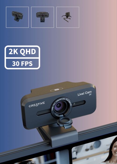 Камера с микрофон Creative 2K QHD