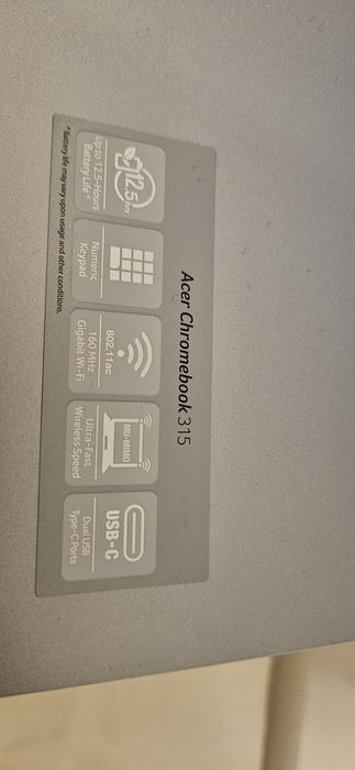 Chromebook ACER 15 inch