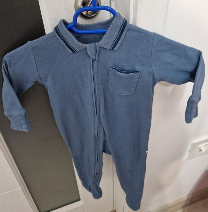 Set NEXT 3 salopete cu fermoar si botosei baieti 3-6 luni / 68