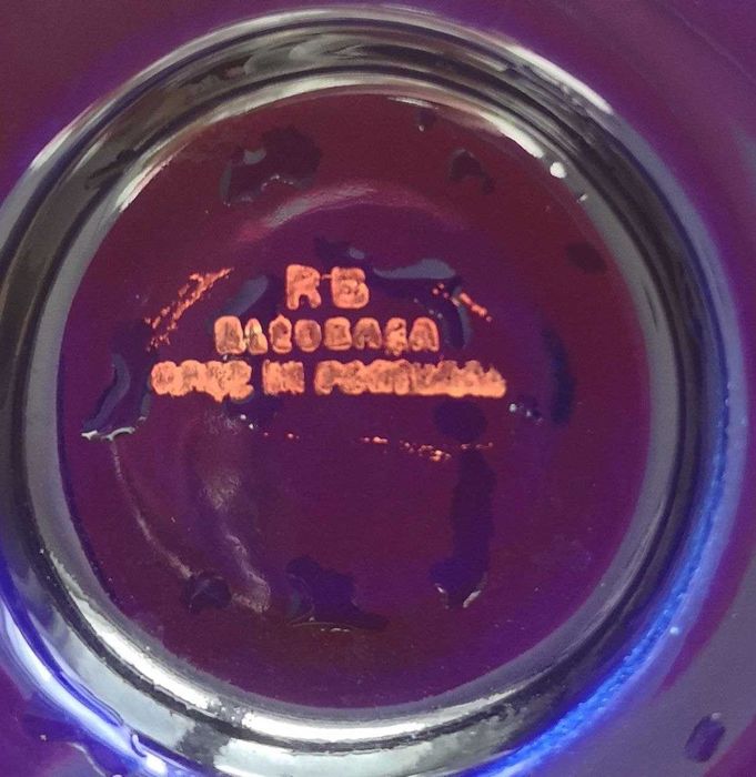 Ваза. Уникална, винтидж, порцелан Alcobaca Алкобаса -кобалт, син