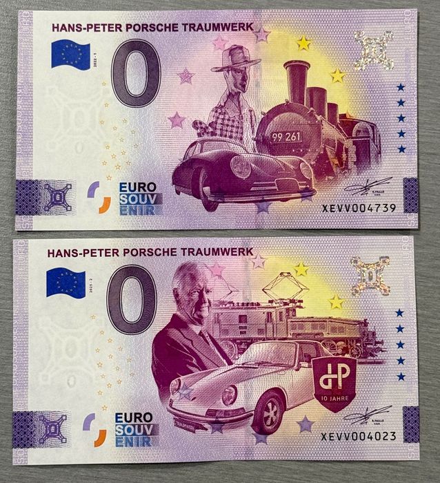 Сувенирни Нулево  евро  0 банкноти Порше  БМВ и други