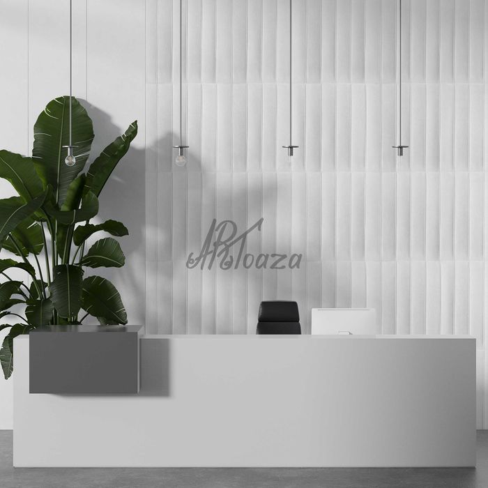 3 D Пана Ламперия в бяло Самозалепващи тапети Релефни тапети