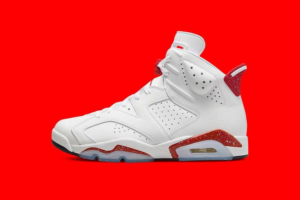 Air Jordan 6 White & Univeristy Red
